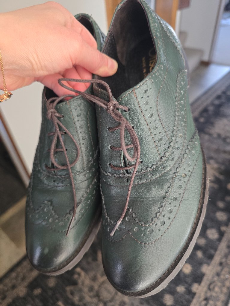 Otisopse Italian Brand Leather Oxfords Women 37